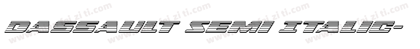 Dassault Semi Italic字体转换